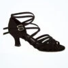 Diamant Narrow Strappy Ballroom & Latin Sandal 2" - Black