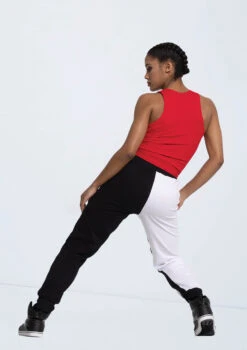 Weissman Ribbed Knit Scoop Neck Tank -Dance Costume Store 14313 red AH12557 black white 2917 09552.1694130933