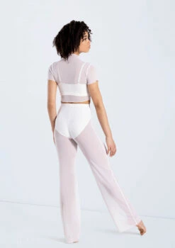 Weissman Power Mesh Wide Leg Pants 10 Weissman Power Mesh Wide Leg Pants -Dance Costume Store 14428 white 14430 white 08 65735.1692402481