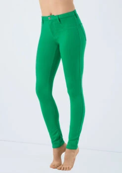 Weissman Mid Rise Bold Color Jeggings -Dance Costume Store AH10247 kelly 2312 73730.1678890506