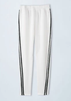 Weissman Unisex Striped Jogger Pants -Dance Costume Store AH10468 white 7909 75526.1678890513