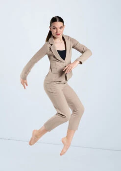 Weissman Woven Suit Pants -Dance Costume Store AH11502 latte AH11836 latte 561 30067.1698840265