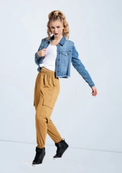 Weissman French Terry Cargo Pants 16 Weissman French Terry Cargo Pants -Dance Costume Store AH11507 mediumwash AH12728 camel 073 06674.1678890683