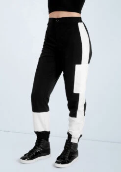 Weissman Colorblock Cargo Pants 7 Weissman Colorblock Cargo Pants -Dance Costume Store AH11991 white 0799 36109.1698450167