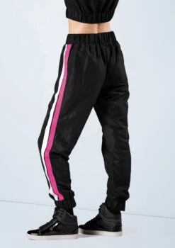Weissman Side Stripe Joggers 5 Weissman Side Stripe Joggers -Dance Costume Store AH12404 cerise 16171 70575.1698840265
