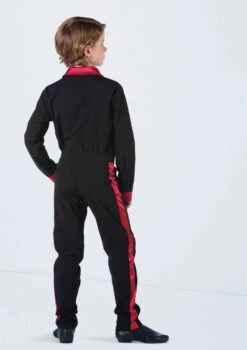 Weissman Boys Satin Stripe Pants -Dance Costume Store AH12616 red 1793 44527.1692402918