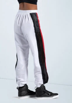 Weissman Sporty Stripe Jogger Pants 6 Weissman Sporty Stripe Jogger Pants -Dance Costume Store AH12719 white 667 47820.1678890677