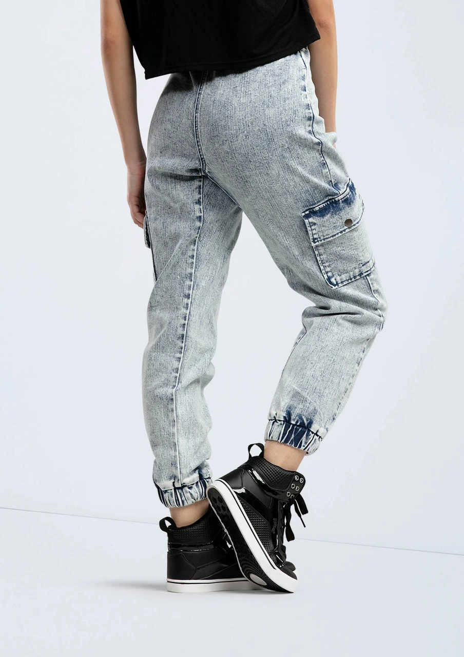 Weissman Denim Cargo Pocket Joggers 3 Weissman Denim Cargo Pocket Joggers - Image 3