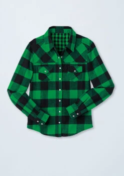 Weissman Buffalo Plaid Flannel Shirt -Dance Costume Store AH3623 kelly 212 56338.1678890708