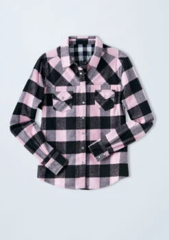 Weissman Buffalo Plaid Flannel Shirt -Dance Costume Store AH3623 pink 2583 14538.1678890708