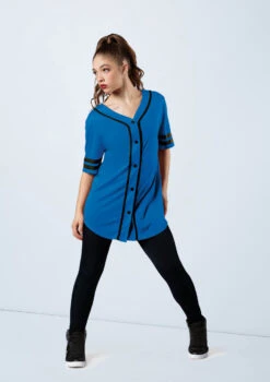 Weissman Oversized Baseball Jersey -Dance Costume Store AH9224 royal MT6789 black 9009 93248.1678890723