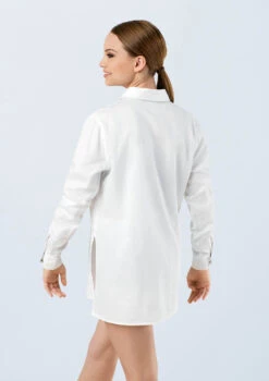 Weissman Solid Button Down Shirt -Dance Costume Store AH9878 white 0101 58720.1678890736