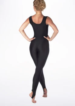 Alegra Shiny Deanna Unitard -Dance Costume Store ALC0216 BACKM BLK 07873.1678871196