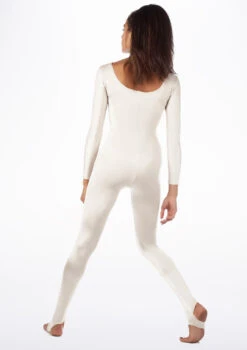 Alegra Shiny Blaine Catsuit -Dance Costume Store ALC0290 MAIN WHT 91373.1678871236