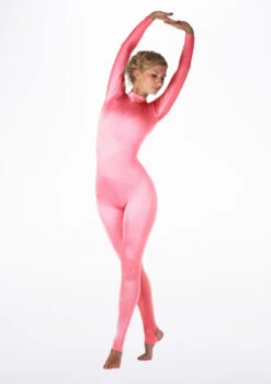 Alegra Shiny Aspen Catsuit -Dance Costume Store ALC0292 MAIN PNK 10852.1678871304