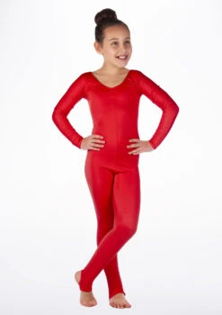 Alegra Girls Shiny Blaine Catsuit 29 Alegra Girls Shiny Blaine Catsuit -Dance Costume Store ALC5290 MAIN RED 00840.1675211017