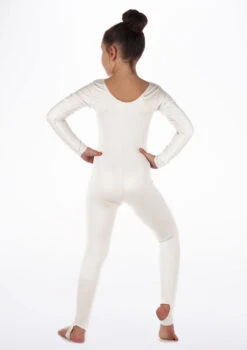 Alegra Girls Shiny Blaine Catsuit 25 Alegra Girls Shiny Blaine Catsuit -Dance Costume Store ALC5290 MAIN WHT 70230.1675211017