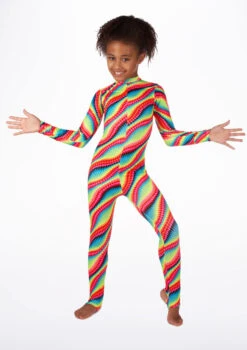 Alegra Girls Patterned Aspen Catsuit -Dance Costume Store ALC5292P MAIN 2 57627.1688080774