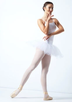 Alegra Pull On Practice Tutu -Dance Costume Store ALG0219 WHT FRONT 1 41664.1678872507