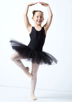 Alegra Girls Pull On Practice Tutu -Dance Costume Store ALG5219 BLK FRONT 1 51658.1678872519
