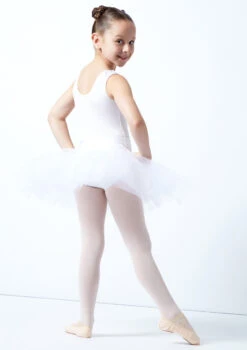 Alegra Girls Pull On Practice Tutu -Dance Costume Store ALG5219 WHT BACK 1 44425.1678872519