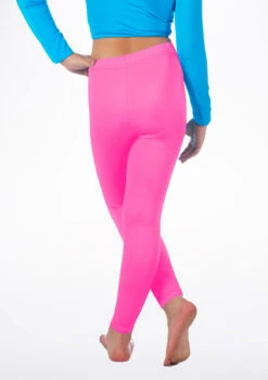 Alegra Girls Shiny Footless Leggings -Dance Costume Store ALP5204 BACKM FPK 32198.1678875180