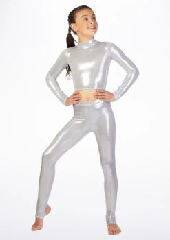 Alegra Girls Metallic Stirrup Leggings 20 Alegra Girls Metallic Stirrup Leggings -Dance Costume Store ALP5205 MAIN MSL 28681.1678875209