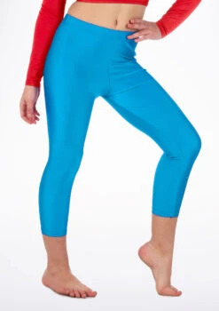 Alegra Girls Shiny Crop Leggings -Dance Costume Store ALP5206 MAIN KIN 90756.1678876129