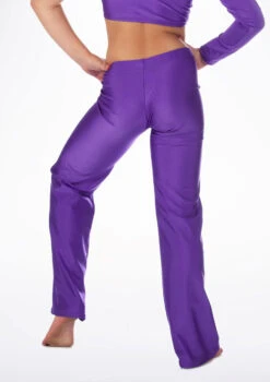 Alegra Girls Shiny Jazz Pant -Dance Costume Store ALP5208 MAIN PUR 84726.1678876161