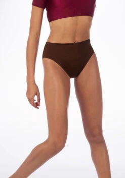 Alegra Shiny Dance Briefs -Dance Costume Store ALR0280S MAIN BRN 10088.1678876225