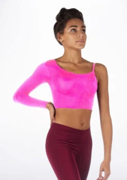 Alegra Shiny Echo Dance Top -Dance Costume Store ALS0252 MAIN FPK 12823.1678877653