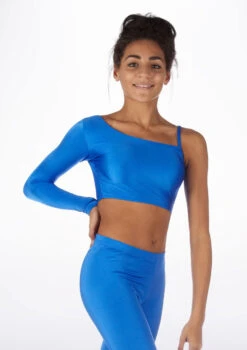 Alegra Shiny Echo Dance Top -Dance Costume Store ALS0252 MAIN ROY 57720.1678877653