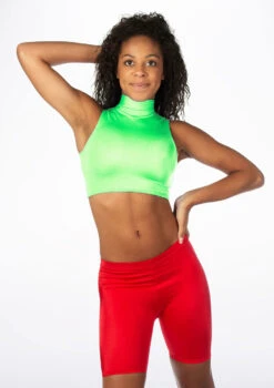Alegra Girls Shiny Maris Dance Crop Top -Dance Costume Store ALS0264S MAIN FGR 58311.1678878305