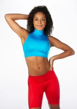 Alegra Shiny Maris Dance Crop Top -Dance Costume Store ALS0264S MAIN KIN 60022.1678878185
