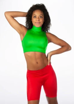 Alegra Girls Shiny Maris Dance Crop Top -Dance Costume Store ALS0264S MAIN VER 07686.1678878301
