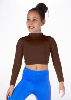 Alegra Girls Shiny Raya Dance Top -Dance Costume Store ALS5267 MAIN BRN 94915.1678878575