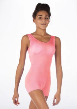 Alegra Shiny Hotpant Unitard -Dance Costume Store ALU0235 MAIN PNK 77709.1678879741