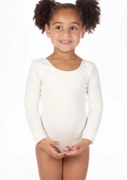 Bloch Girls Long Sleeve Cotton Leotard -Dance Costume Store BLCL5409 MAINT WHT T 28794.1698798550