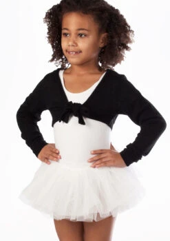 Bloch Girls Hazel Ballet Wrap Sweater -Dance Costume Store BLCZ0989 MAINT BLK T 76454.1698799054