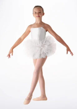 Leo's Dancewear Girls Bando Tutu -Dance Costume Store BLLD152 MAIN WHT 19688.1678926092