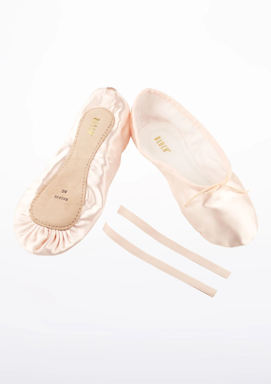 Bloch Debut Full Sole Satin Ballet Shoe 2 Bloch Debut Full Sole Satin Ballet Shoe - Image 2