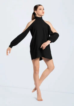 Weissman Open Sleeve Overdress -Dance Costume Store D10759 black 1642 74703.1678890789