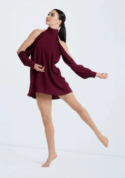 Weissman Open Sleeve Overdress -Dance Costume Store D10759 blackcherry 107915 02610.1698840460