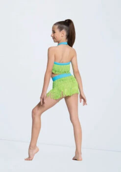 Weissman Work 11 Weissman Work -Dance Costume Store D11462 lime turquoise 2172 08435.1678890824