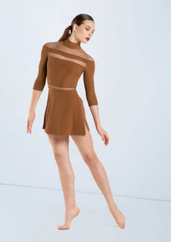 Weissman Matte Jersey Shift Dress 7 Weissman Matte Jersey Shift Dress -Dance Costume Store D13032 camel 2189 70537.1698450322