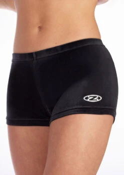 The Zone Smooth Velour Hipster Gymnastics Shorts -Dance Costume Store DSC0886 MAINT BLK T 54110.1695468670
