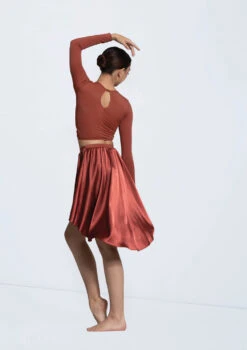 Weissman Twist Front High-Low Top 13 Weissman Twist Front High-Low Top -Dance Costume Store MJ13068 paprika S13088 paprika 10855 80907.1698718511