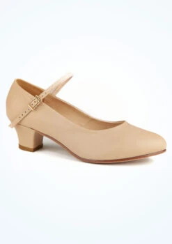 Move Dance Dina Character Shoe 1.5" - Tan -Dance Costume Store MOK0022 NUD MAIN TAN T 25343.1695432183