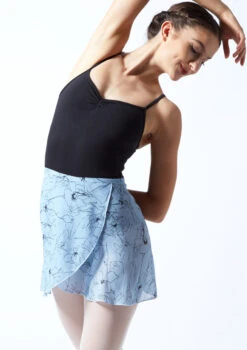 Move Dance Floral Wrap Dance Skirt - Blue -Dance Costume Store MOR0410 BLU FRONT 1T 94894.1689636867
