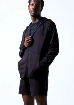 Move Dance Men's Pulse Zip Up Hoodie -Dance Costume Store MOZ0621 BLK FRONT 2T 79133.1696981187